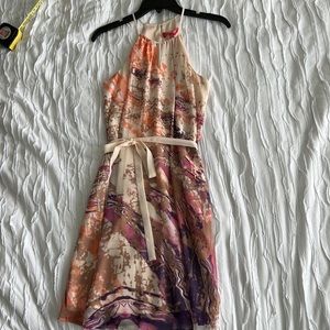 Trapeze OR Tailored multicolor dress WITH POCKETS